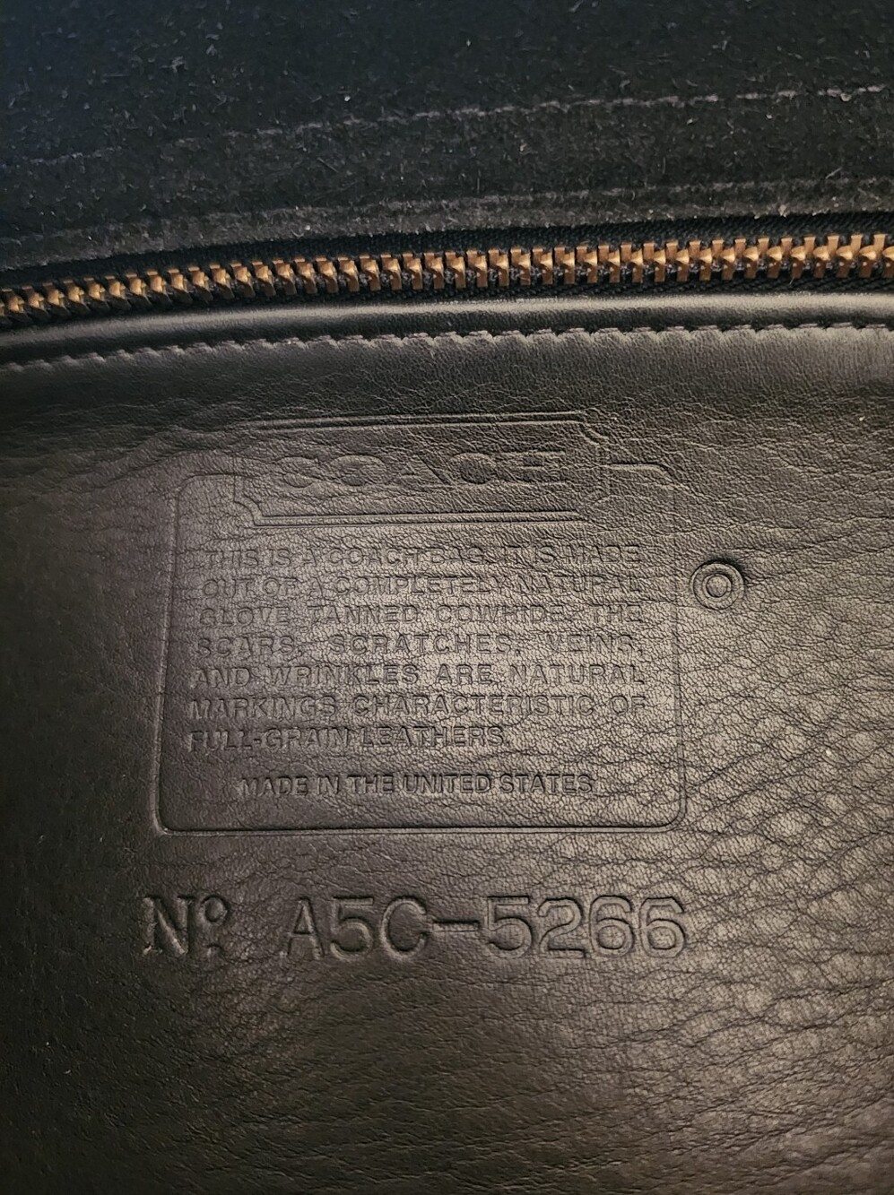 Vintage Coach Beekman Bag Black Leather With Brass Hardware, 90s Era, Flaws - Picture 2 of 12